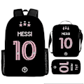 Miniatyrbillede 1 af 4: Ny ankomst fodboldstjerne Lionel Messi trykt skoletaske eller mulepose eller penalhus eller tredelt rygsæk Studenter DB 56- Perfet 56 Only a backpack