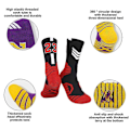 Miniatyrbillede 3 af 5: Basketballstrømper, 3-pak polstrede sportsstrømper Crew Socks til mænd og kvinder - Perfekt style3723