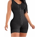Miniatyrbillede 1 af 4: Høj Kompression Kort Girdle med Spænder Bryst til Daglig og Post-kirurgisk Brug Slankende Skab Belly Kvinder GNz-Perfet Black 3XL