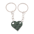Miniatyrbild 2 av 4: byggstenar Nyckelring Kärlek Par Nyckelring Multicolor Creative Key Chain Par Present - Perfet green