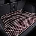 Miniatyrbillede 1 af 5: Passende Kompatibel med BeautifulCar Læder Bagagerums Måtter Kompatibel med X6 2020-, Skridsikker Skræddersyet Bagagerumsmåtte Beskyttelsespude - Perfekt High Edge Coffee