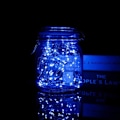 Miniatyrbild 7 av 10: 2-pack 1m Mini LED-ljusslinga batteridriven blå - Perfekt blue