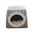 Miniatyrbild 4 av 5: & för Innekatter - Tvättbar Liten Djurbädd Kattält - Övertäckt Grotta & för Innekatter - Perfekt Gray L