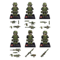 Miniatyrbillede 5 af 6: 6 stk Falcon Commando Minifigur Militært samlelegetøj - Perfet
