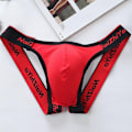 Miniatyrbillede 1 af 2: Mænds Seksuelle Thong Briefs - Perfekt Red L