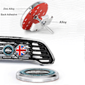 Miniatyrbillede 5 af 5: Metal 3D Front Bumper Grill Emblem Badge Sticker til MINI Cooper JCW S One Countryman R60 R61 F56 F60 - Perfekt checker