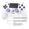 Miniatyrbild 3 av 5: 2 st Joystickgrepp för PS5 PS4-handkontroll, Silikon Tumgrepp Kåpor Skydd Analog Spak för Playstation 5, Playstation 4-handkontroll - Perfekt Purple