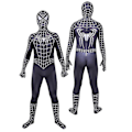 Miniatyrbillede 2 af 5: Halloween Mænds Sort Remy Spiderman Cosplay Kostume Venom Symbiote Remy Dragt Zentai Bodystocking Voksen-Perfekt Hood Detachable M