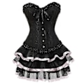 Pikkukuva 1 / 5: Seksikäs Korsettimekko Naisille Pluskokoinen Kostyymi Yläosa Burleske Korsetti ja Minimekkosetti Tutu Corselet-Perfet Pink M