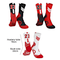 Miniatyrbillede 2 af 5: Basketballstrømper, 3-pak polstrede sportsstrømper Crew Socks til mænd og kvinder - Perfekt style3723
