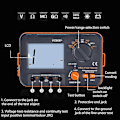 Miniatyrbilde 4 av 4: Megger Megohmmeter 250v 500v 1000v - Digital Isolasjonsresistans Tester - Perfekt