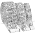 Pikkukuva 1 / 3: Itsekiintopinnat kristallihelmiä DIY-koristeluun - täydellinen silver 3cm