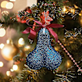 Miniatyrbilde 1 av 5: Julekule-Hengende Pynt Kreativ Juletrær Ornamenter Dekor-Perfekt blue