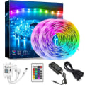 Miniatyrbild 1 av 5: Led Light Strip Set Wifi Smart Dc12v24 Key App Färgglad Rgbled Light Strip Lim Vattentät - Perfet US plug 10M