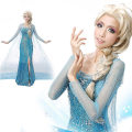 Miniatyrbild 3 av 4: Elsa Dress Vuxen Kvinnlig Cosplay Costume_y - Perfet L