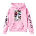 Miniatyrbillede 1 af 2: Taylor Swift Taylor Swift omgivende print casual hættetrøje til drenge og piger - Perfet 130cm