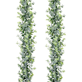 Miniatyrbilde 2 av 6: Artificial Eucalyptus Plant Garland, 2 Pack Artificial Eucalyptus Leaf Hanging Vine for bryllup Bakteppe Arch Wall Deco - Perfet