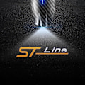 Pikkukuva 1 / 2: 2 kpl USB-ladattavat ST Line -logolla varustetut auton oven HD LED-lamput projektorit kohteliaisuus tervetuloa valot Ford Mondeo Kuga Focus Fiesta -Perfet C
