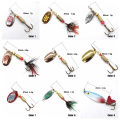 Miniatyrbilde 5 av 10: PC Fiske lokkeskje Spinner Crankbait FARGE 2- Perfet