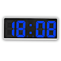 Miniatyrbild 6 av 6: Digital väckarklocka för sovrum, med temperaturjustering - Perfet White shell blue