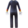 Miniatyrbilde 3 av 6: Sonic The Hedgehog Cosplay Kostyme Klær For Barn Gutter Jenter zy - Perfet Shadow Jumpsuit + Mask 5-6 år = EU 110-116