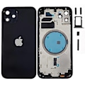 Miniatyrbilde 1 av 5: Kompatibel med iPhone 12 6.1 tommer Bak Batterideksel + Midtre Plate Ramme + Sideknapper Erstatning - Perfekt Style F
