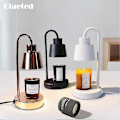 Miniatyrbillede 1 af 5: Elektrisk Stearinlysfusion Bordlampe Retro Stearinlys Opvarmningslampe Sikker Stearinlys Smeltevarmer Lys Dæmpningskontakt til Soveværelsesdekoration-Perfet Black EU Plug