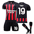 Pikkukuva 1 / 3: Theo Hernandez #19 Jersey Ac ilan Serie A 202223 Kotijalkapallopaidat Miesten set Lapset Nuoriso - Perfet M
