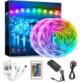 Miniatyrbild 1 av 5: Led Light Strip Set Wifi Smart Dc12v24 Key App Färgglad Rgbled Light Strip Lim Vattentät - Perfet UK plug 10M
