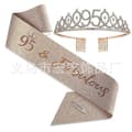 Party Krone Hodebånd Rhinestone Krone Hårtilbehør Første Års Nummer Bursdagskake Ornament Legering Hodebånd-Perfekt 95