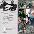 Miniatyrbillede 5 af 7: Survival Paracord-armbånd, ildstarter, vandtæt SOS-lys, kompas, fløjte, 20 i 1, udendørs ultimativ taktisk overlevelsesudstyrsæt, gave-perfet Kamouflage för berg