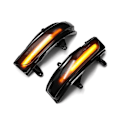 Miniatyrbilde 4 av 5: Kompatibel med Toyota Land Cruiser LC200 FJ200 Prado FJ150 2010-2020 Sidespeil LED Dynamisk Blinklys Sekvensiell Blinklysindikator - Perfekt