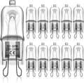 G9 halogenlampor, 60 watt, 230 volt, 10 lampor per förpackning 60W