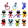 Miniatyrbillede 1 af 2: Poppy Playtime Huggy Wuggy Catnap Plys Smilende Critters Legetøj Dukke Børnegaver-Perfekt Rainbow Huggy Wuggy 40cm