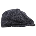 Pikkukuva 2 / 2: Miesten 8 paneeli villasekoitetta Newsboy- cap tummanharmaa - täydellinen Dark Grey 58cm