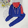 Miniatyrbild 4 av 5: Barn Pojkar Spiderman Träningsoverall Set Hoodie + Joggingbyxor Sweatshirt Sport Outfit Suit Barn Superhjälte Kläder -e-Perfet Blue 6-7 Years
