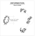 Miniatyrbilde 5 av 6: ringer kvinner,Justerbar Bladring Oliven Delt Ring Dame Menn - Perfet