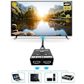 Miniatyrbild 4 av 5: HDMI-växlare 2 In 1 Ut 4k Högupplöst Tvåvägsväxlare En In Två Ut Delare-Perfekt