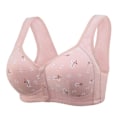 Miniatyrbilde 4 av 4: Stålringfri BH med frontknapp Pustende Camisole Bralette for Kvinner - Perfekt Cameo Brown 52 120