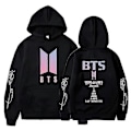 Miniatyrbillede 3 af 5: BTS Unisex Hættetrøje Casual Hoodie Cosplay Jakke Top V-Perfet black 4XL