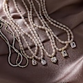 Miniatyrbillede 6 af 6: Halskæde Pearl Vintage Choker piges modesmykker Ac3122 - Perfet A11