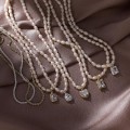 Pikkukuva 6 / 6: Kaulakoru Pearl Vintage Choker tyttöjen muotikorut Ac3122 - Perfet A11