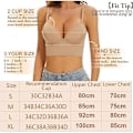 Miniatyrbillede 5 af 8: Dame BH med lav ryg, dyb V-udskæring, push up, åben ryg, nude - Perfet Skin XL