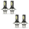 Miniatyrbillede 1 af 5: 4X H7 LED forlygte pære sæt høj og lav stråle 220w 60000lm super lys 6000k hvid - perfekt