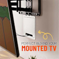 Miniatyrbilde 4 av 5: 9-tommers TV-medieboks for veggmontering - Innfelt TV-uttak og nettverkskabinett - Perfekt