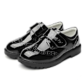 Miniatyrbild 5 av 5: Pojkar Stängda Tå Oxfords Formella Dagliga Klänningskor Låga Loafers-Perfet Magic Tape Black EU 37.5