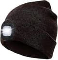 LED-lue Herrehatt med USB-oppladbart batteri - Perfekt Brown