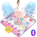 Miniatyrbilde 1 av 5: Dansematte, Dansespill Lekegave for Jenter og Gutter 3-12 år, Danseplate med Trådløs Bluetooth, 9 Utfordrende Spillmoduser - Perfekt Purple