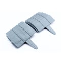 Miniatyrbillede 6 af 6: 10 stk Stone Effect Orange Garden Border Sammenklappelig Patchwork - Perfet gray
