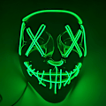 Miniatyrbillede 3 af 3: Halloween Enemy Glow Mask Ghost Step Dance Cold Light Easter 3# 27cmX17cm